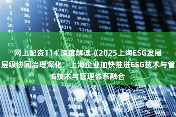 网上配资114 深度解读《2025上海ESG发展报告》：多层级协同治理深化，上海企业加快推进ESG技术与管理体系融合